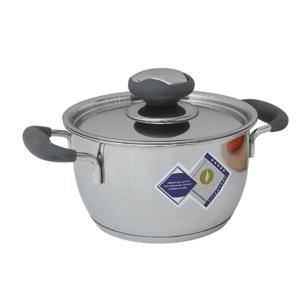 Nồi inox cao cấp quai silicone thân cool 3 đáy 16cm FIVESTAR N16-3DC (N16-3DC)