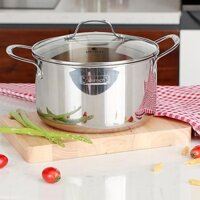Nồi inox cao cấp size 20cm 3 lớp đáy liền Elmich Trimax EL-3733 chính hãng