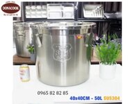 NỒI INOX CÓ QUAI CÀI 50L