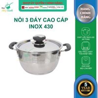 Nồi Inox Đáy Quai Silicon Fivestar Tặng 5 Muỗng - Bạc 16cm