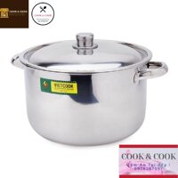 Nồi inox đáy từ đủ size 14, 16, 18, 20, 22, 24, 26, 28, 30, 32 cm nồi luộc gà - Inox 430,Size 14cm