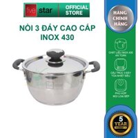 Nồi Inox đáy từ Fivestar Quai Silicon 16cm - Tặng 5 muỗng inox
