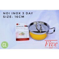 NỒI INOX FIVESTAR 16CM 3 ĐÁY-CÁC MÀU