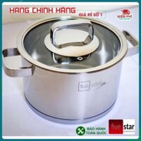 Nồi Inox Fivestar 3 đáy cao cấp quai đũa, NỒI INOX BẾP TỪ FIVESTAR SIZE 16CM, 18CM, 20CM, 24CM