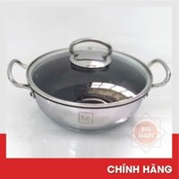 Nồi inox Fivestar 3 đáy nắp kính 22cm FNS22IN001