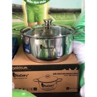 NỒI INOX GOLDSUN 3 ĐÁY 24cm