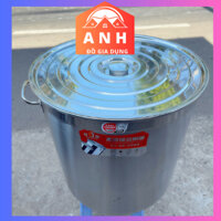 Nồi Inox luộc gà  siêu bền.Nồi inox công nghiệp 21L/33L/50L/71L/100L. Dùng được cho bếp từ