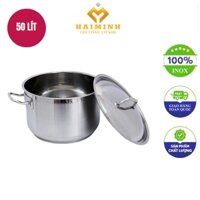 Nồi inox thân thấp 50L 40x40cm
