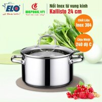 Nồi Inox từ vung kính Elo Kallisto 24cm