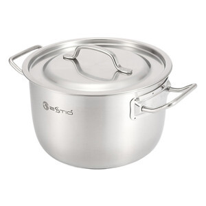 Nồi inox Zebra Estio Pro 162231 3 đáy nắp inox 18cm