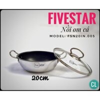 Nồi kho cá 3 đáy chống dính Fivestar 20cm FSN20IN005