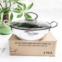 Nồi Kho Cá 3 Đáy Chống Dính Fivestar 22cm