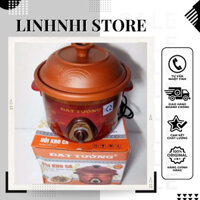 Nồi Kho Cá 💥 CHÍNH HÃNG 💥 Nồi Nấu Cháo Chậm Đạt Tường Vung Đất 2.5L - Bảo Hành 12 Tháng Toàn Quốc