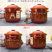 Nồi Kho Cá Đạt Tường Gốm Sứ chuẩn cao cấp , Nồi Nấu  Cháo Chậm Dạt Tường Đa Năng Hầm Kho Thịt QM Store