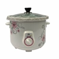 Nồi kho cá điện, Nồi điện kho cá Hiệp Hưng 2.5 lít NKC 25 lòng nồi bằng sứ cao cấp - Hàng bảo hành chính hãng 6 tháng