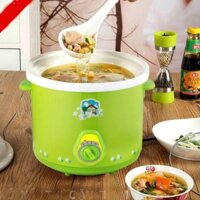 Nồi Kho Cá Nấu Cháo Chậm Baby Electric Cooker 1.5 - 2.5 , Nồi Kho Cá Baby Electric Cooker Đa Năng Màu Xanh Lá Huy Store