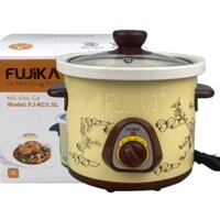 Nồi Kho Cá Thịt,Nấu Chậm,Nấu Cháo ,Chưng Yến 1.5L Fujika KC15 Giao Màu Ngẫu Nhiên - Hàng Chính Hãng