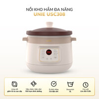 Nồi Kho Hầm Chuyên Dụng Unie USC308, Lòng Nồi Gốm Cao Cấp, 8 Chức Năng Kho Hầm, Dung Tích 3L, Bảo Hành Chính Hãng 12 Thá