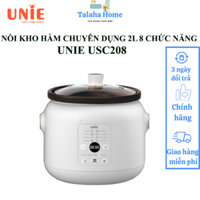 Nồi kho hầm chuyên dụng UNIE USC208, Dung tích 2L, 8 chức năng kho hầm, Lòng nồi gốm Ceramic cao cấp, BH12T- Talaha