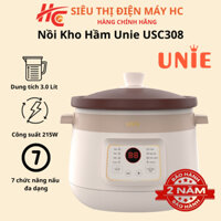 Nồi Kho Hầm Chuyên Dụng Unie USC308, Lòng Nồi Gốm Cao Cấp, 8 Chức Năng Kho Hầm, Dung Tích 3L