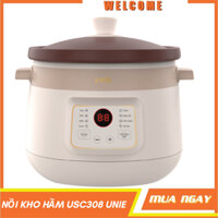Nồi kho hầm đa năng UNIE USC308, lòng nồi gốm tử sa cao cấp, dung tích 3L, 8 chức năng nấu đa năng, bảo hành 12 Tháng