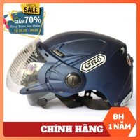 [Nói không với hàng nhái] Mũ Bảo Hiểm Nửa Đầu GRS 966 2 kính