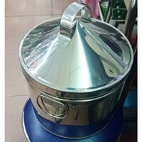 Nồi Làm Bánh Cuốn/Hấp Bánh/ Cháng Bánh Inox  201 Tặng Kèm Vòng, Màng, Dích Bánh Size 22-26cm