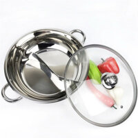 Nồi Lẩu 2 Ngăn Inox Dày