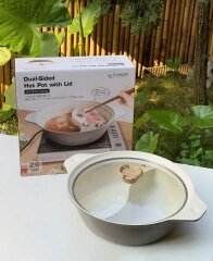 Nồi Lẩu 2 Ngăn Kaiyo 26Cm - Nhôm Đúc Nguyên Khối