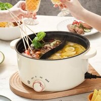 nồi lẩu 2 ngăn,nồi lẩu điện đa năng,nồi lẩu điện chống dính cao cấp tiện lợi ST51