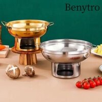 Nồi Lẩu BENYTRO, Bếp Inox 20 / 22cm, Nồi Nấu Ăn Đôi Tai Bền Đẹp Ngoài Trời