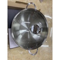 Nồi lẩu bếp từ,ga hãng  catania phi 32cm chống khê tốt. nồi cả vung 2,3kg CTP-5324