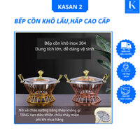 NỒI LẨu, BUFET đun Bếp cồn khô inox 304 cao cấp có đủ size 29cm,31cm,33.5cm.