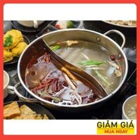 Nồi lẩu chia 2 ngăn inox (loại 30cm)