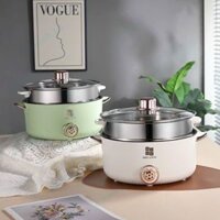Nồi lẩu, chiên, hấp, hầm điện đa năng MiSu dung tích 4 lít, tiện dụng, đa chức năng, kiểu dáng, màu sắc thanh lịch