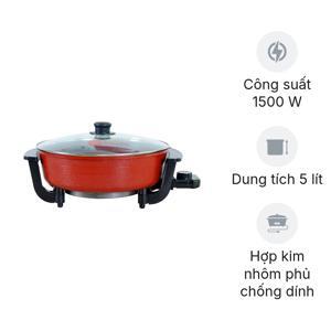 Nồi lẩu điện 2 ngăn Mishio MK112 (MK-112) - 5L