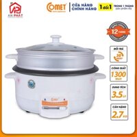Nồi lẩu điện 3.5L Comet CM7732 - Hàng Chính Hãng Bảo Hành 12 Tháng