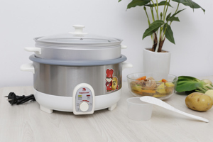 Nồi Lẩu Điện Có Xửng Happy Cook HCHP-350ST (3.5L)