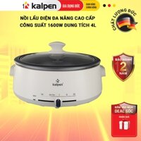 Nồi Lẩu Điện Đa Năng 4L 1600W Chính Hãng Kalpen-Gia Dụng Đức Khay Lẩu Tháo Rời