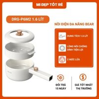 Nồi lẩu điện đa năng BEAR P16M2 mini dung tích1.6L chống dính cao cấp có vỉ hấp