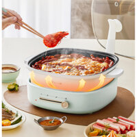 Nồi lẩu điện đa năng Bear DHG-D40F3, nồi lẩu đa năng, nồi điện chiên, xào thức ăn,  làm bánh, nướng thịt