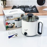 Nồi Lẩu Điện Đa Năng, Ca Nấu Mì Mini Dozzi 1.5L DZE128W Thương Hiệu Úc - Hàng Chính Hãng