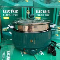 NỒI LẨU ĐIỆN ĐA NĂNG ELECTRIC COOKER POT  2 TẦNG KÈM KHAY HẤP INOX CAO CẤP