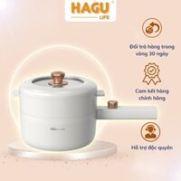 Nồi Lẩu Điện Đa Năng Hầm Cháo, Nấu Mì, Nồi Lẩu Mini Đa Năng, Chiên Rán, Quánh Nấu Cháo 1.6L Bear DRG-P16M2