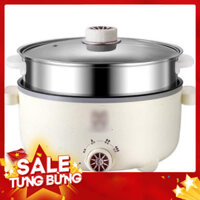 Nồi Lẩu Điện Đa Năng Kèm Giá Hấp INOX, Có Lớp Chống Dính Ceramic 28cm
