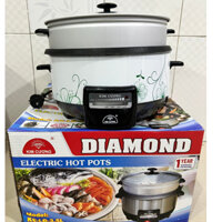 Nồi lẩu điện đa năng KIM CƯƠNG KC-3.5L - 3.5 lít - 1300W - có xửng hấp