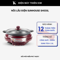 Nồi lẩu điện đa năng Sunhouse SH535L -  3.5L 1300W - bảo hành 12 tháng toàn quốc