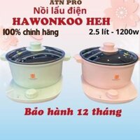 Nồi lẩu điện Hawonkoo HEH-100-PK, nồi nấu đa năng 2.5 lít, thương hiệu Hàn Quốc, bảo hành 12 tháng -  ATN PRO