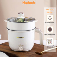 Nồi Lẩu Điện Mini - Chảo Điện Đa Năng HADOCHI Nồi Nấu Đa Năng Tự Động Bảo Hành 3 Tháng