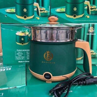 Nồi Lẩu Điện Mini Đa Năng 2 Nấc Nhiệt, 2 Tầng Kèm Giá Hấp Inox Công Suất 600W, tiện lợi Tặng 1 hộp chỉ nha khoa